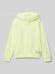 Bluza o kroju regular fit z kapturem z mieszanki bawełny z detalem z nadrukiem - Swetry dla chłopców - miniaturka - grafika 1