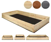 Pozostałe akcesoria do uprawy roślin - Wielka skrzynia na warzywa XP06 /27x237x80 cm/ Naturalna / Wamar-Sosenka - miniaturka - grafika 1