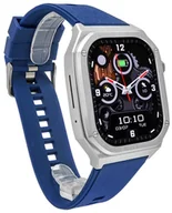 Smartwatch - Hagen Smartwatch Hc73 - Srebrno Granatowy + Bransoleta - miniaturka - grafika 1