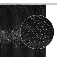 Zasłony - Zasłona Na Taśmie Gotowa Welur 140x270 Svarowski - miniaturka - grafika 1