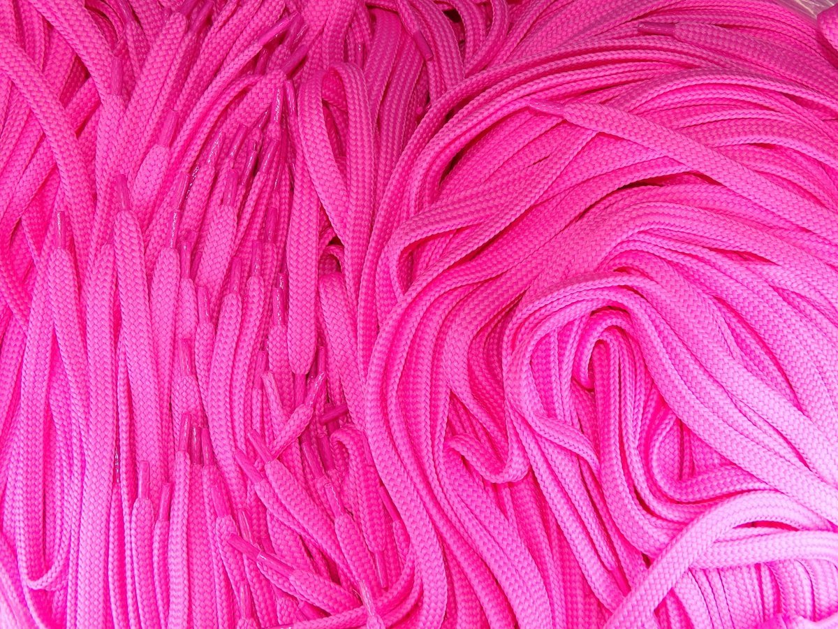 Sznurowadła bawełniane 100 cm ( różowe )