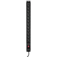 Listwy zasilające - ActiveJet Listwa Przeciwprzepięciowa COMBO/12gn/5m/cz (12 x UTE; 10 A; 5m; kolor czarny) 2_204711 - miniaturka - grafika 1