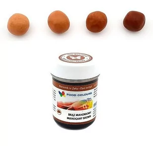 Foodcolours BARWNIK SPOŻYWCZY W ŻELU 35g BRĄZ MAHONIOWY 45 - Dodatki do ciast w płynie, aromaty - miniaturka - grafika 1