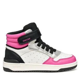 Sneakersy Geox J Washiba J36HXA 05415 C0563 M Biały - Buty dla dziewczynek - miniaturka - grafika 1