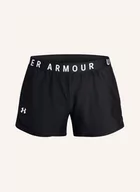 Spodenki damskie - Under Armour Szorty Sportowe Ua Play Up 3.0 schwarz - miniaturka - grafika 1