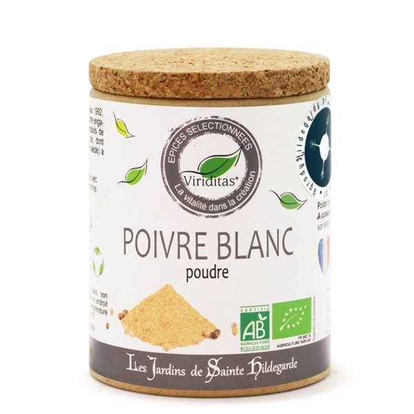 Przyprawy i zioła - Pieprz biały 50g Bio* / Les Jardins de Sainte-Hildegarde