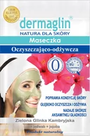 Maseczki do twarzy - Dermaglin Maseczka oczyszczająco - odżywcza zielona glinka kambryjska + jedwab + jojoba oil - miniaturka - grafika 1