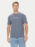 Koszulki męskie - Calvin Klein T-Shirt Hero K10K111346 Szary Regular Fit - miniaturka - grafika 1
