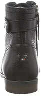 Kozaki damskie - Tommy Hilfiger BILLIE 14A damskie kozaki z krótką cholewką, czarny - czarny (Black 990) - 40 EU - miniaturka - grafika 1