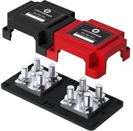 Akcesoria do serwerów - Szyna zbiorcza Bus Bar do łączenia magazynów energii 4xM10, 400A 48V 400A V-TAC VT-AOA1533-400ABR - miniaturka - grafika 1