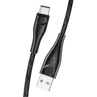 Kable USB - USAMS Kabel pleciony U41 USB-C 1m 2A czarny/black SJ392USB01 (US-SJ392) - miniaturka - grafika 1