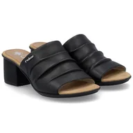 Klapki i japonki damskie - Klapki damskie Rieker 64687-00 BLACK 37 - miniaturka - grafika 1