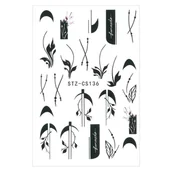 Ozdoby do paznokci - Naklejki do paznokci cienkie samoprzylepne STZ-CS136 - miniaturka - grafika 1