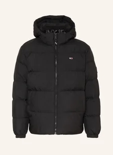 Tommy Jeans Kurtka Puchowa Z Odpinanym Kapturem schwarz - Moda i Uroda OUTLET - miniaturka - grafika 1