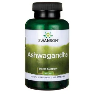 SWANSON Indyjski żeń-szeń na umysł i ciało, Ashwagandha 450 mg 100 kaps. - Suplementy naturalne - miniaturka - grafika 1