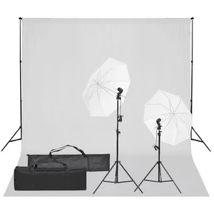 vidaXL Fotograficzny zestaw studyjny z lampami i tłem - Lampy studyjne - miniaturka - grafika 1
