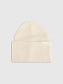 Czapki męskie - 4F Czapka beanie uniseks - beżowa Uniwersalny - miniaturka - grafika 1