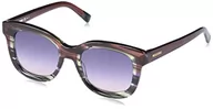 Okulary przeciwsłoneczne - Missoni Damski Meine 0110/S SOL, fioletowy brązowy róg, 62, Fioletowy brązowy róg - miniaturka - grafika 1