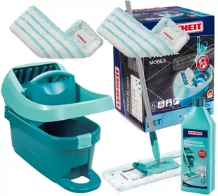 Mop Leifheit 55096 Profi Zestaw Wiadro Z Kolkami Płyn 55096/55126/41418 - Miotły, szufle, mopy - miniaturka - grafika 1