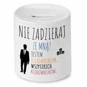 Skarbonki - SKARBONKA DLA KIEROWNIKA NIE ZADZIERAJ ZE MNĄ z Nadrukiem ze Zdjęciem - miniaturka - grafika 1