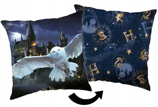 HARRY POTTER Poduszka dekoracyjna dziecięca Dwustronna Jasiek Sowa Hedwiga - Poduszki dekoracyjne - miniaturka - grafika 1
