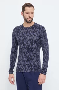 Icebreaker longsleeve funkcyjny Merino 200 Oasis kolor czarny - Bielizna sportowa męska - miniaturka - grafika 1