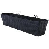 Donice - Donica ogrodowa PATIO 47389 Czarny - miniaturka - grafika 1