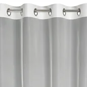 Firany - Firana na przelotkach z haftem DINO 140X250 biała - miniaturka - grafika 1