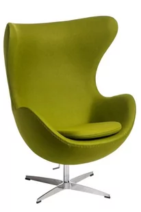 D2.Design design Fotel Jajo kaszmir zielony jasny 40 Premium 99183 - Fotele - miniaturka - grafika 1