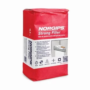 Gips szpachlowy Norgips Strong Filler 12.5 kg, do spoinowania płyt g-k - Tynki - miniaturka - grafika 1