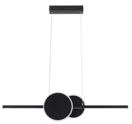 Lampy sufitowe - Gendra - lampa wisząca LED czarny mat - miniaturka - grafika 1