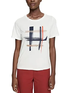 ESPRIT Collection Damska koszulka 072EO1K303, 111/OFF White 2, L - Koszulki i topy damskie - miniaturka - grafika 1