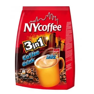 NYCoffee 3w1 Napój Kawowy w Proszku 20 saszetek - Kawa - miniaturka - grafika 1