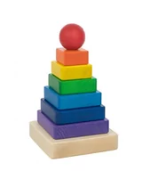 Zabawki interaktywne dla dzieci - Tarnawa TARNAWA Wieża z klocków - kwadrat (12222, 12226) 12222, 12226 - miniaturka - grafika 1