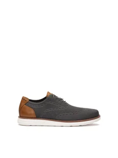 Szare półbuty z tkaniny - Półbuty męskie - miniaturka - grafika 1