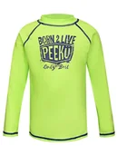 Kąpielówki dla chłopców - Peek U Koszulka kąpielowa "Dude" w kolorze zielonym - miniaturka - grafika 1