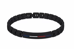 Tommy Hilfiger 2790312 Bransoletka Męska, 18,5-20 cm, Czarny - Moda i Uroda OUTLET - miniaturka - grafika 1