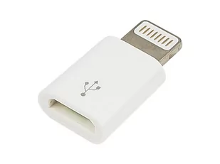 Adapter micro Usb gniazdo - iPhone 5 / 6 wtyk - Złącza, przejściówki, adaptery - miniaturka - grafika 1