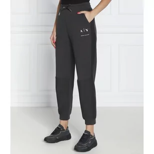 Armani Exchange Spodnie dresowe | Regular Fit - Dresy damskie - miniaturka - grafika 1