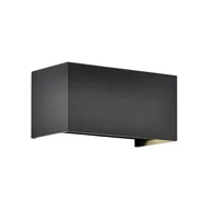 Lampy ogrodowe - Mantra Iluminación Kinkiet zewnętrzny LED Davos podwójny, szary, ściemniany, aluminium - miniaturka - grafika 1