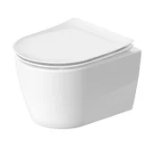 Miski WC - Duravit Soleil by Starck - Toaleta ścienna, bez kołnierza, WonderGliss, biała 25900900001 - miniaturka - grafika 1