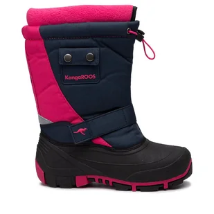Śniegowce KangaRoos Kanga-Bean II 18416 000 4204 Granatowy - Buty dla dziewczynek - miniaturka - grafika 1