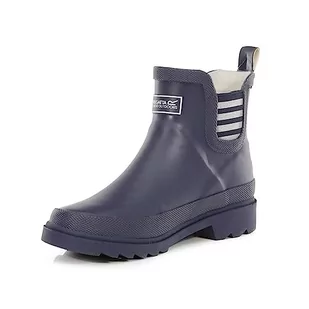 Regatta Dziecięce buty przeciwdeszczowe Harper Jnr uniseks, Granatowo-biały - 27 EU - Buty dla chłopców - miniaturka - grafika 1