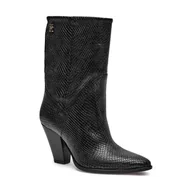 Botki damskie - Tommy Hilfiger Skórzane kowbojki - miniaturka - grafika 1