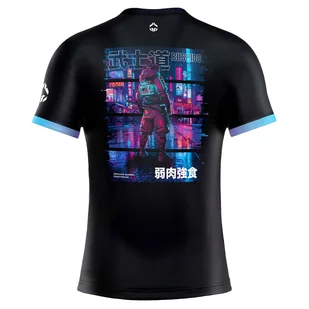 Rashguard do MMA/BJJ męski Ground Game Cyber Samurai z krótkim rękawem - Kimona, stroje i obuwie - miniaturka - grafika 1