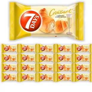 7 Days Croissant z nadzieniem o smaku spumante 60 g x 20 sztuk - Batoniki - miniaturka - grafika 1