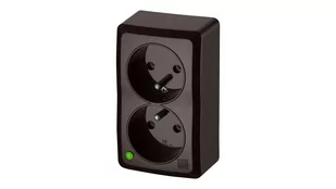 LEDart EPN podwójne z uziemieniem BERG Brązowy 3743-05 - Gniazdka elektryczne - miniaturka - grafika 2