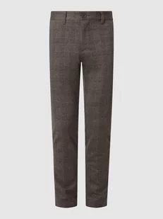 Spodnie o kroju tapered fit z dodatkiem streczu model ‘Mark’ - Spodnie męskie - miniaturka - grafika 1