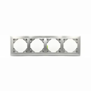 EFAPEL AQUARELLA RAMKA 4-KROTNA ALUMINIUM 90940 TAL - Klawisze i ramki - miniaturka - grafika 1