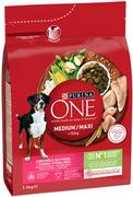 Sucha karma dla psów - Purina ONE Medium/Maxi Weight Control Sterilised, Indyk - 2 x 2,5 kg - miniaturka - grafika 1